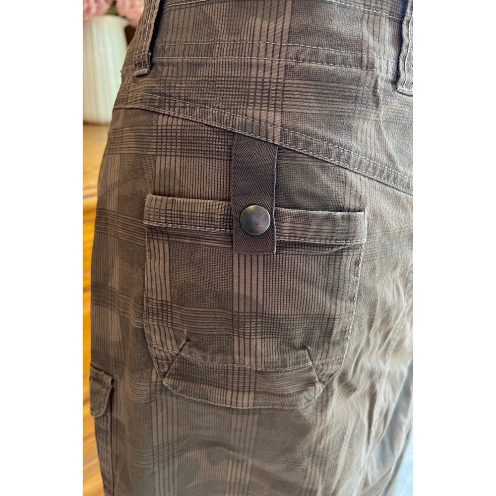 Kuhl Womens Cargo Skirt Taupe Grey Cinch Hem Utility Hiking Size 8 - Picture 4 of 9